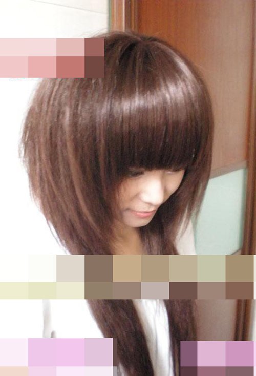 ��������泤��ͷ������ Ů���ʺϼ�����ˮĸͷ����