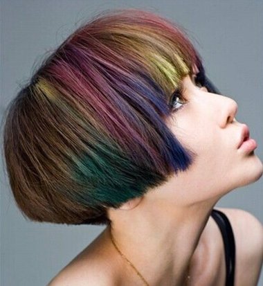 明星沙宣短发发型图片中短发烫发发型图片2