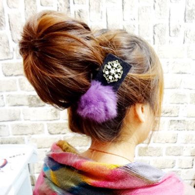 直发荷包头的扎法步骤 简单的荷包头扎法步骤